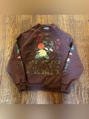 🍄 [SIZE L] MARKET "Life Cycle" Psychedelic Nature Crewneck 🌵